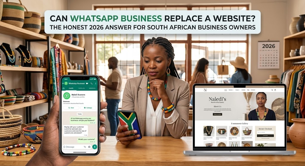 WhatsApp Business vs a professional website — what South African businesses need to know in 2026