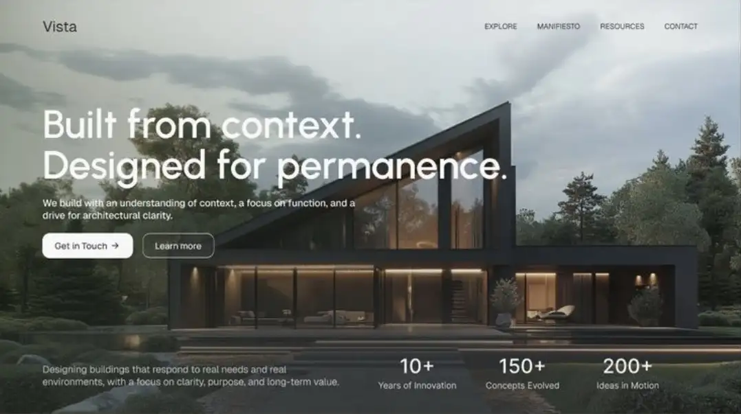 Residential architect website built for an Irene Estate architect