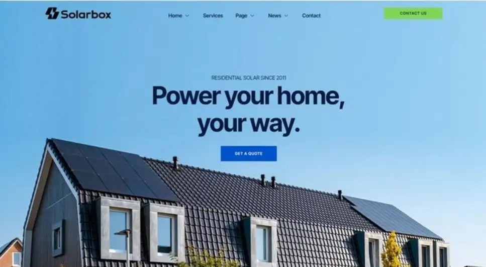 Off-grid solar battery backup system — Midstream Estate