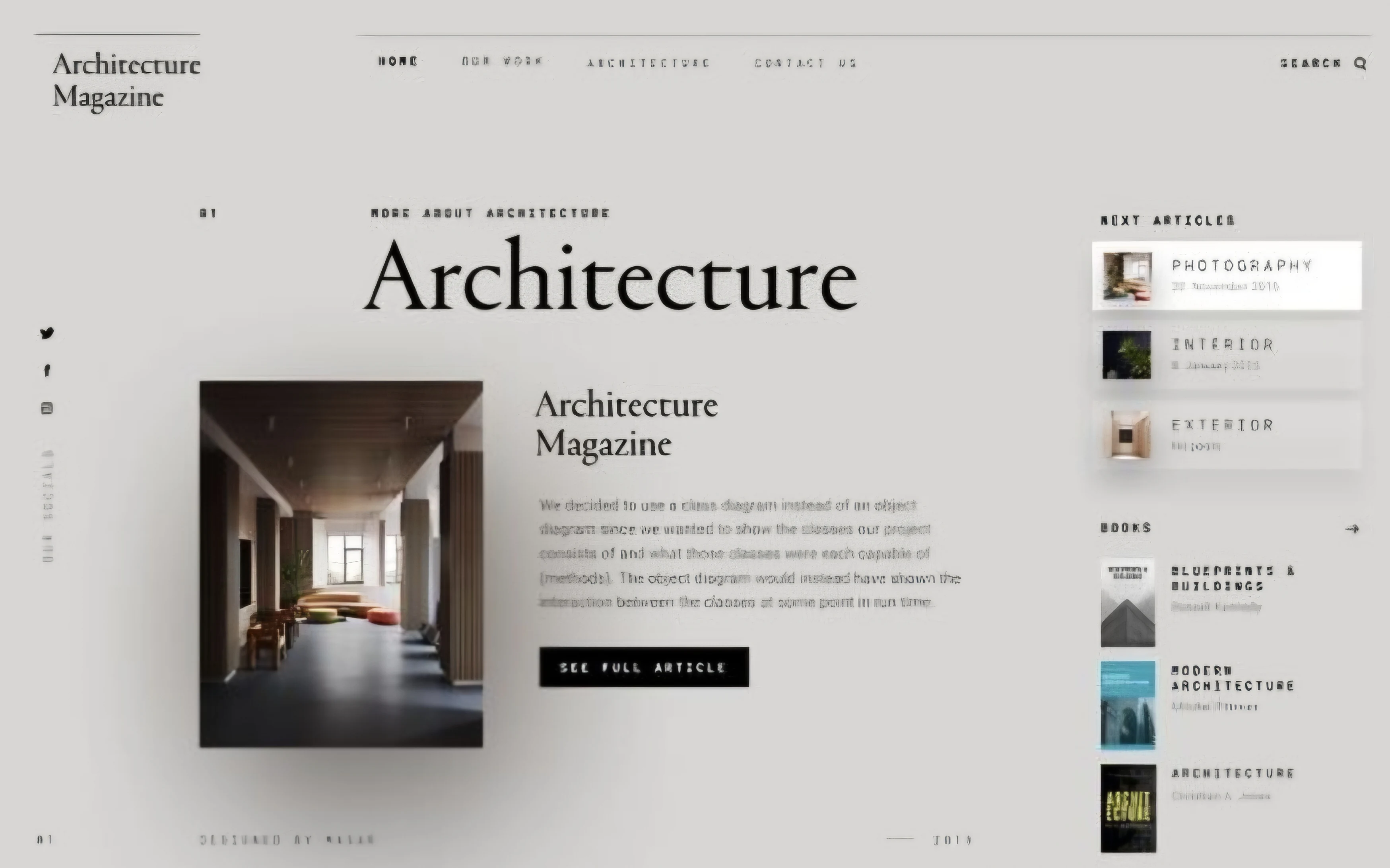 Luxury heritage renovation portfolio website direction for a Westcliff and Parktown Johannesburg architect