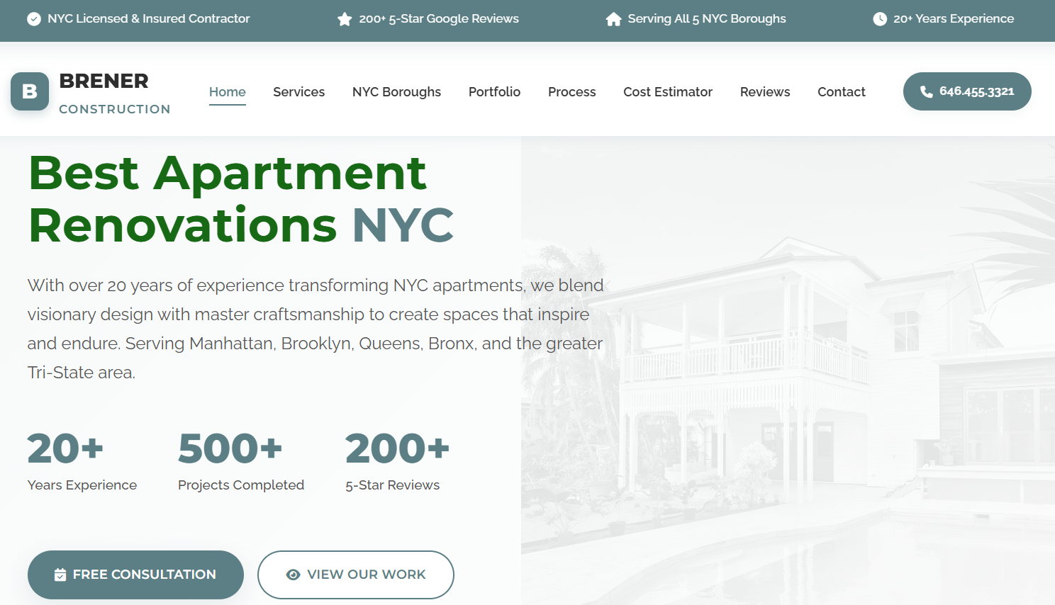 Brener Construction NYC apartment renovation