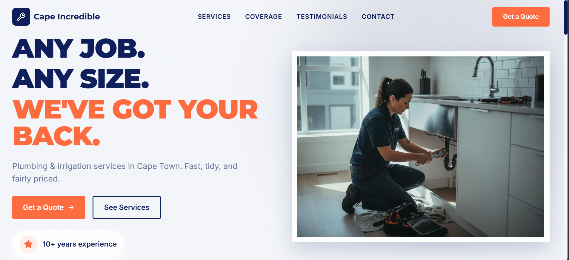 Cape Incredible plumbing Cape Town