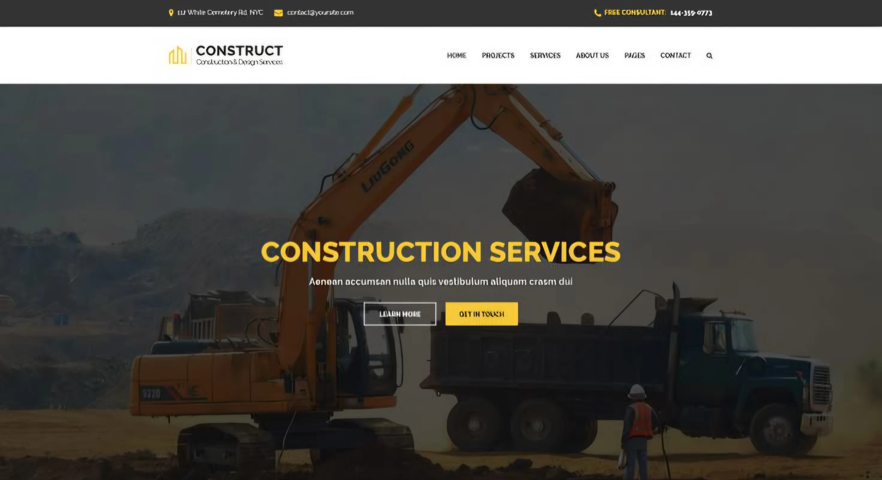 Residential construction company website built for a Centurion builder