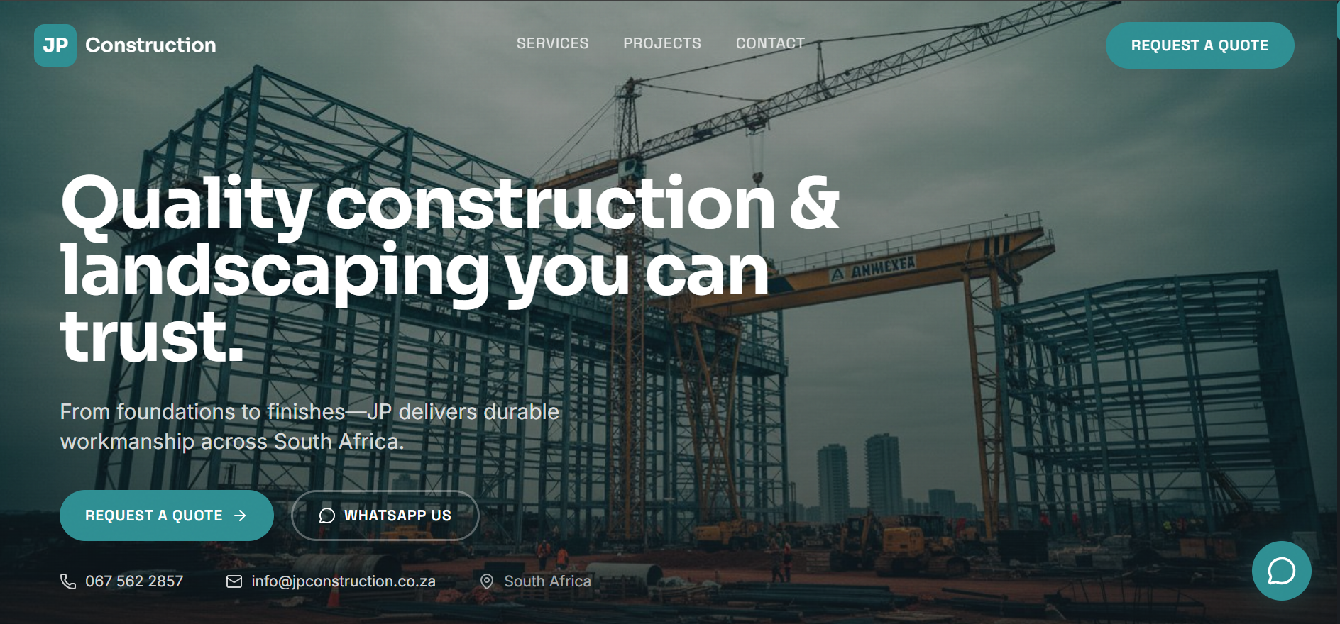 JP Construction Landscaping South Africa